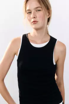 Майка из гладкого трикотажа