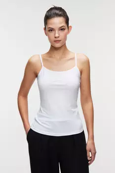 Майка MEGAN базовая на тонких бретельках