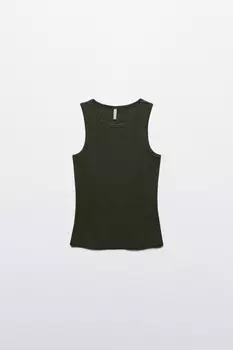 Майка RIBTOP облегающая в рубчик