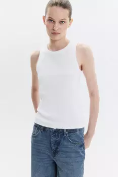 Майка RIBTOP в рубчик на широких бретелях