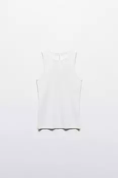 Майка RIBTOP в рубчик на широких бретелях