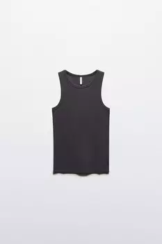 Майка RIBTOP в рубчик на широких бретелях