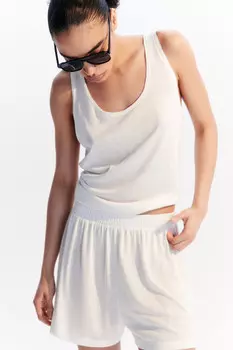 Майка свободная пляжная из вискозы