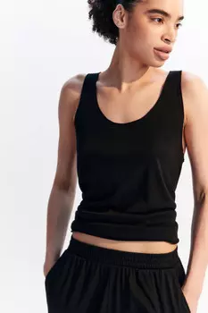 Майка свободная пляжная из вискозы