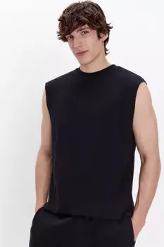 Майка свободная с обрезанными краями