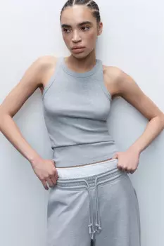 Майка TANKTOP хлопковая в рубчик