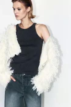 Майка TANKTOP облегающая с вареным эффектом