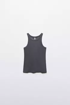 Майка TANKTOP облегающая в рубчик