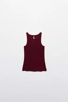 Майка TANKTOP облегающая в рубчик