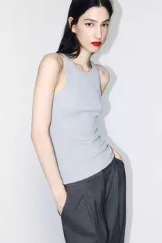 Майка TANKTOP облегающая в рубчик