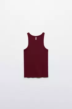 Майка TANKTOP облегающая в рубчик