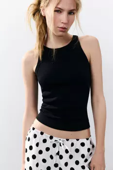 Майка TANKTOP облегающая в рубчик