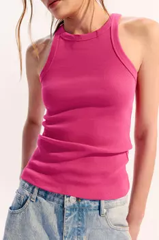 Майка TANKTOP облегающая в рубчик