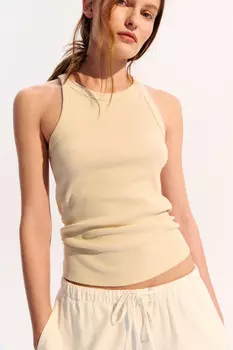 Майка TANKTOP облегающая в рубчик