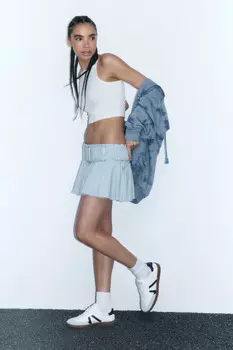 Майка-топ хлопковая на тонких бретельках