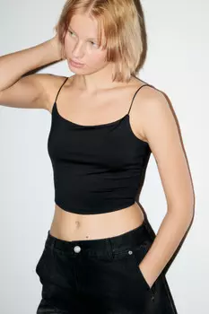 Майка-топ на тонких бретельках