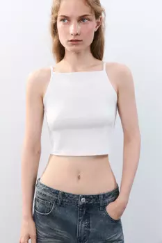 Майка-топ на тонких бретельках