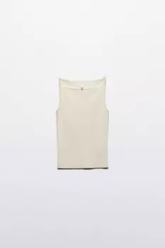 Майка вискозная на тонких бретелях