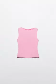 Майка вискозная с вырезом-лодочкой