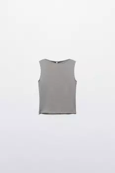 Майка вискозная с вырезом-лодочкой