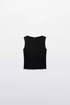 Майка вискозная с вырезом-лодочкой