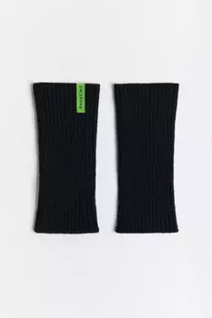 Митенки вязаные из переработанных материалов