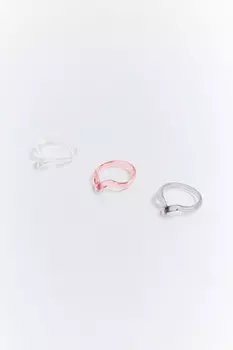 Набор колец абстрактной формы (3 штуки)