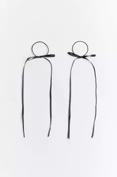 Набор резинок для волос с бантиками (2 штуки)