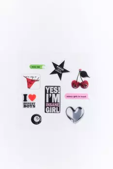 Набор стикеров с рисунками и надписями