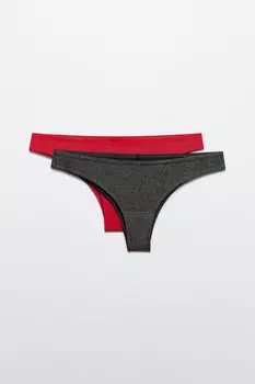 Набор трусиков из блестящей ткани (2 пары)