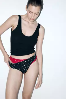 Набор трусиков-стрингов со звездочками (2 пары)