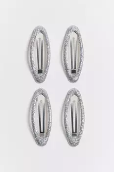 Набор заколок с блестками (4 штуки)