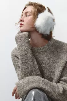 Наушники из пушистого искусственного меха