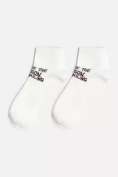 Носки короткие хлопковые с принтом