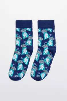 Носки с инопланетным принтом