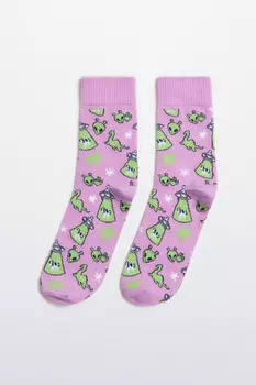 Носки с инопланетным принтом