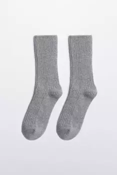 Носки теплые с шерстью и люрексом