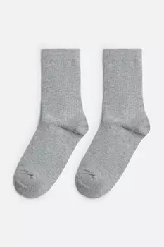 Носки высокие базовые в рубчик