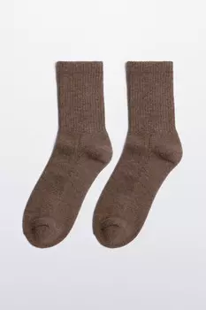 Носки высокие базовые в рубчик