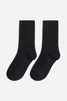 Носки высокие хлопковые с узором