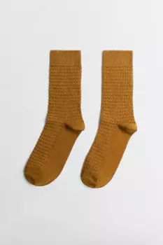 Носки высокие хлопковые с узором