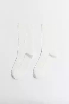 Носки высокие хлопковые с узором