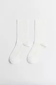 Носки высокие хлопковые с узором