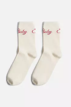 Носки высокие с рождественским принтом