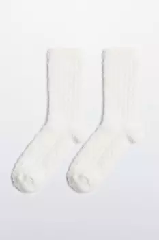 Носки высокие теплые с шерстью