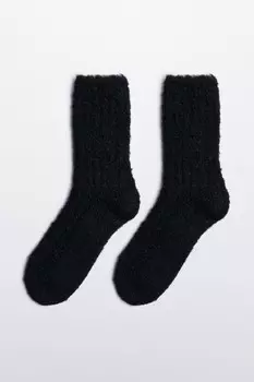 Носки высокие теплые с шерстью