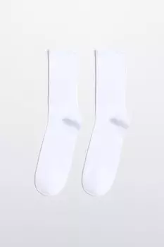 Носки высокие в рубчик