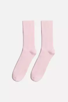 Носки высокие в рубчик из бамбука