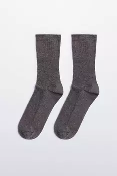 Носки высокие вискозные с люрексом