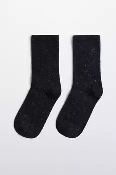 Носки высокие с блестящим люрексом